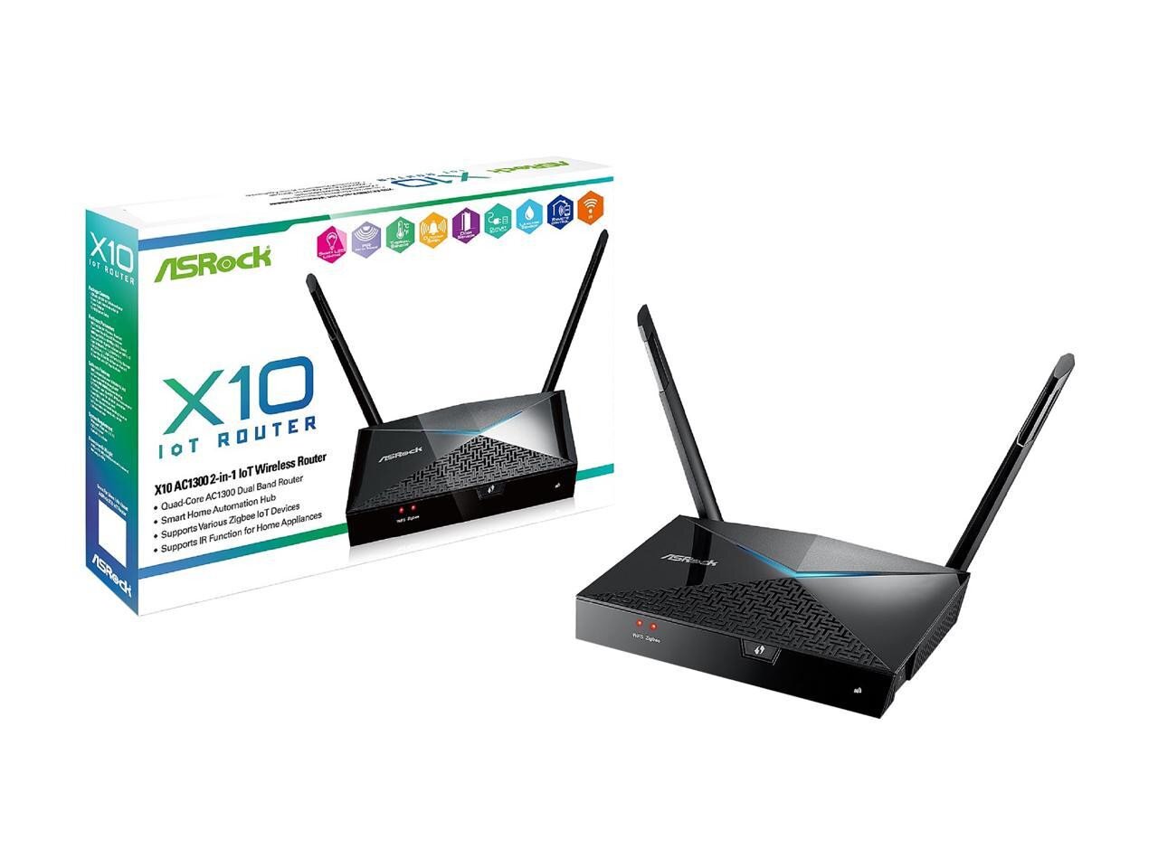 ASRock X10 AC1300 2-in-1 lot Wireless Router